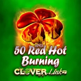 Slots logo of 50 Red Hot Burning Clover Links from Novomatic at Instant Casino