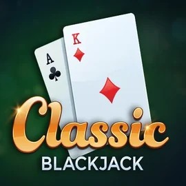 Classic Blackjack online game logo by Red Tiger Gaming on casinoinstant.eu.com