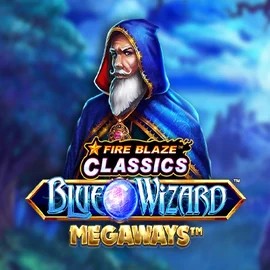 Fire Blaze Blue Wizard Megaways casino game by Rarestone Gaming – featured logo at Instant Casino