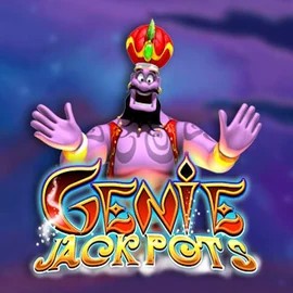 Genie Jackpots slot visual from Blueprint Gaming available on casinoinstant.eu.com