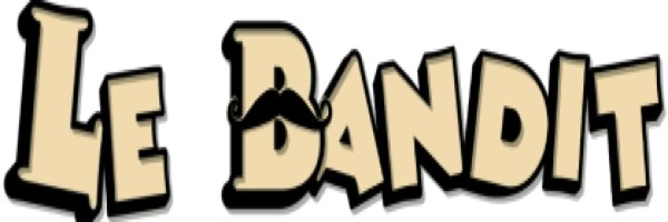 Le Bandit slot logo by Hacksaw Gaming at Instant Casino