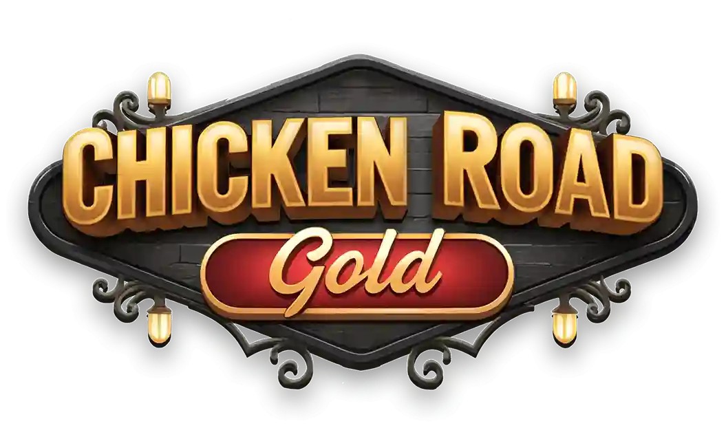 Chicken Road Gold online game logo by InOut on casinoinstant.eu.com