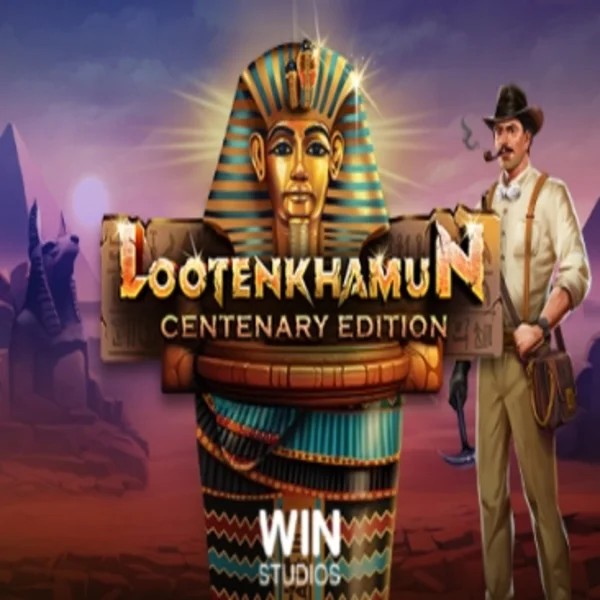 Slots logo of Loot'en Khamun the Dead Sea Scrolls from Win Studios at Instant Casino