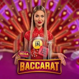 Mega Baccarat by Pragmatic Play, showcased at casinoinstant.eu.com – game logo