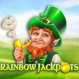 Rainbow Jackpots online game logo by Red Tiger Gaming on casinoinstant.eu.com