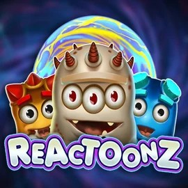 Reactoonz logo by Play'n GO at Instant Casino
