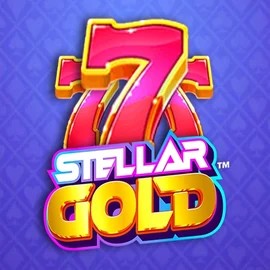 Stellar Gold slot logo by Snowborn Games at Instant Casino