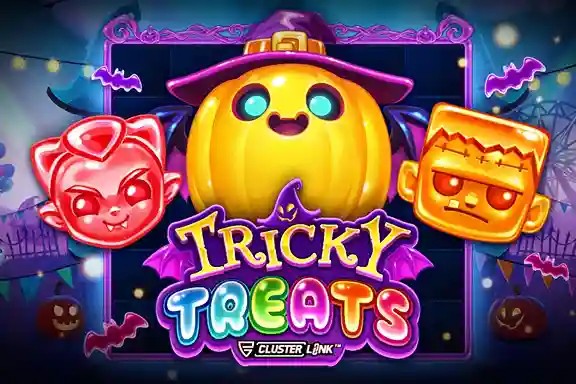 Tricky Treats slot logo by Push Gaming at Instant Casino